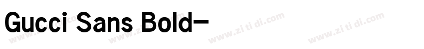 Gucci Sans Bold字体转换